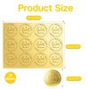 240 Pcs A Sweet Thank You Stickers, 2 Inch Gold