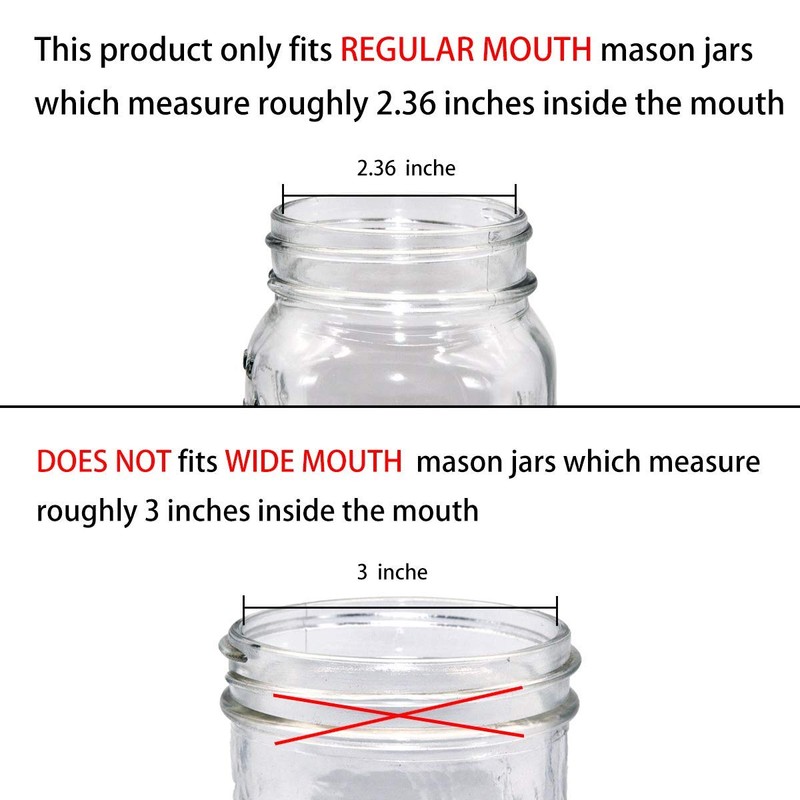 Amolliar Mason Jar Foaming Soap Dispenser Pump, Plastic Foam Soap