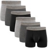 LINCOLN CARTER Mens Cotton Stretch Boxer Briefs, Pack of 6,
