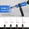 JIOGOWISE Professional Rivet Gun Adapter Kit,Electric Power Drill Rivet Attachment,Easy