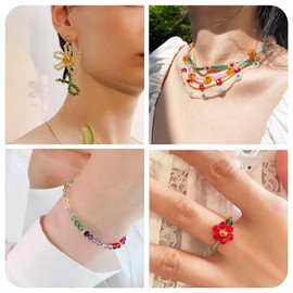 Cheriswelry 4mm Faceted Glass Beads Strands 20 Colors Transparent Crystal Loose Spacer Beads Gradient Bicone Beads for Earring Necklace DIY Handicrafts Jewelry Making (20 Strands, About 1640Pcs)