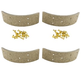 Qty 2: Brake Shoe Linings with Rivets Fits Allis Chalmers Replaces 231633