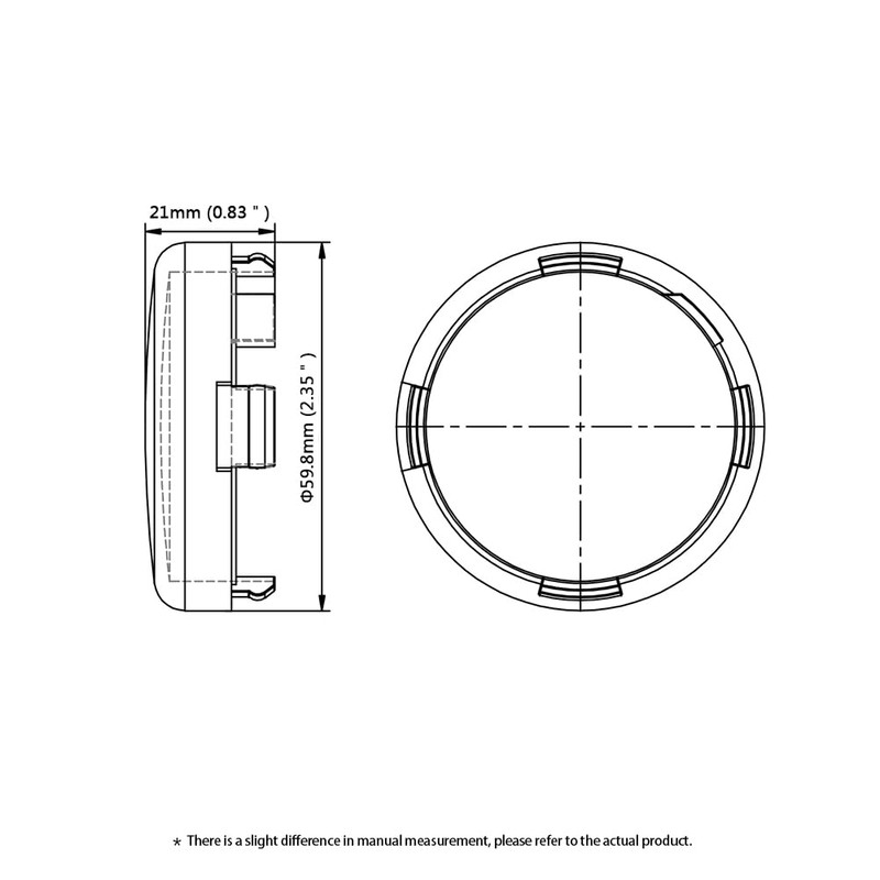 MFC PRO Smoked Turn Signal Lens for Harley Deuce-Style Snap