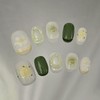 [M;H #] Spring Daisy handmade nail tips - Enter Lake