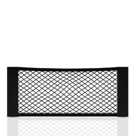 TYGA Car Boot Cargo Net, Elastic Mesh Storage Organiser for Front, Back Seat or Boot, Easy to Install, (50 x 25 cm) (Black) (Pack of 1)