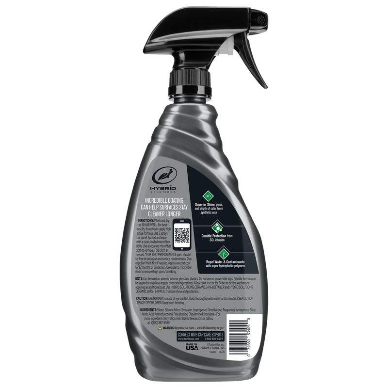 Turtle Wax Hybrid Solutions Ceramic Spray Coating, High Shine Car