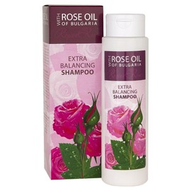 Biofresh Cosmetics Regina Roses Extra Balancing Shampoo Nourishing, Softening and Extremely Gentle Shampoo Enriched with 100% Pure Bulgarian Rose Oil 250 ml
