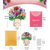 Carnation Pop-Up Flower Card | Vibrant 3D Floral Bouquet |