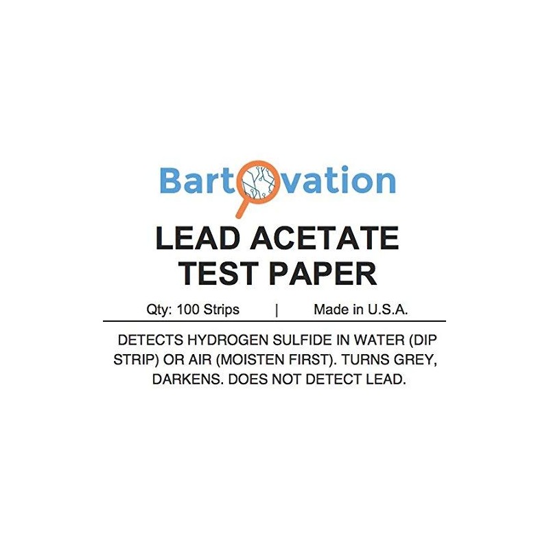 Lead Acetate Test Paper for Detection of Hydrogen Sulfide [Vial