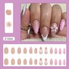 French Tip Press on Nails Almond Medium Artificial Acrylic Fingernails