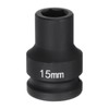 HARFINGTON 6-Point Impact Socket 3/4" Drive 15mm Metric 40Cr Alloy