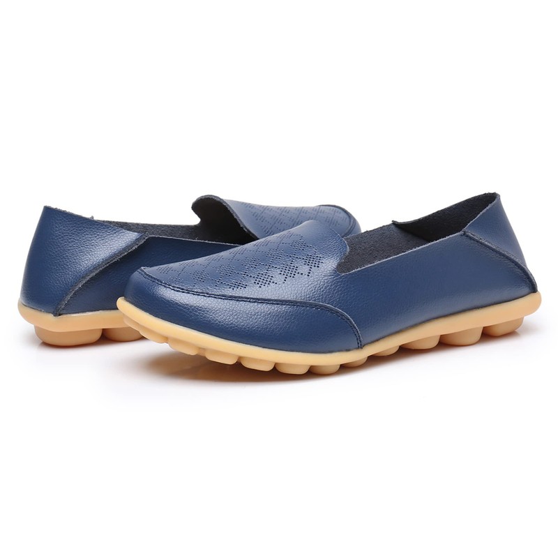 VenusCelia Mocasín plano Thawed Comfort para caminar para mujer, marino,