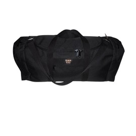 Carry on Bag, Oversize Carry-on U Opening for Easy Excess Front Pocket Made in USA. (Black)