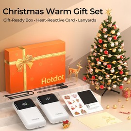 AI Hand Warmers Rechargeable 2 Pack, 4 Heat Levels (104–131°F), Real-Time Temp & Battery Display, Electric Hand Warmers, Fast Heating, Fits in Gloves/Pocket, Gifts for Women & Men