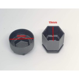 Partsdealers WHEEL NUT COVERS FOR VAUXHALL ASTRA J K ZAFIRA C MOKKA X INSIGNIA B 2010-2024 LOCKING CAPS SET x20 19mm + REMOVAL TOOL (Dark Grey)