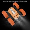 Remote Control Mini Plastic Light Double sided Electric 360°Rotation Car