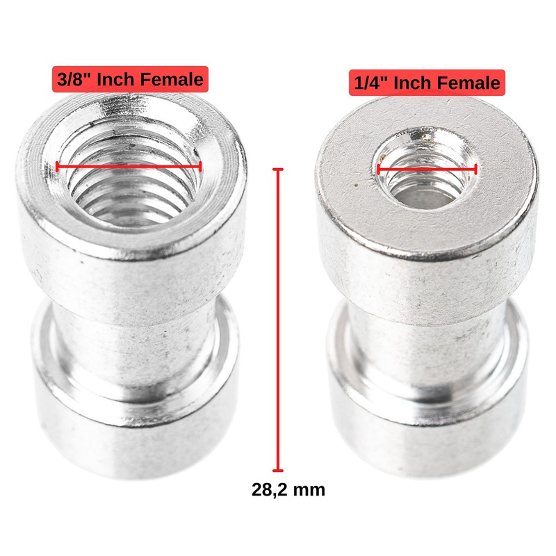 1/4 Inch to 3/8 Inch Female Thread Camera Adapter Screw,