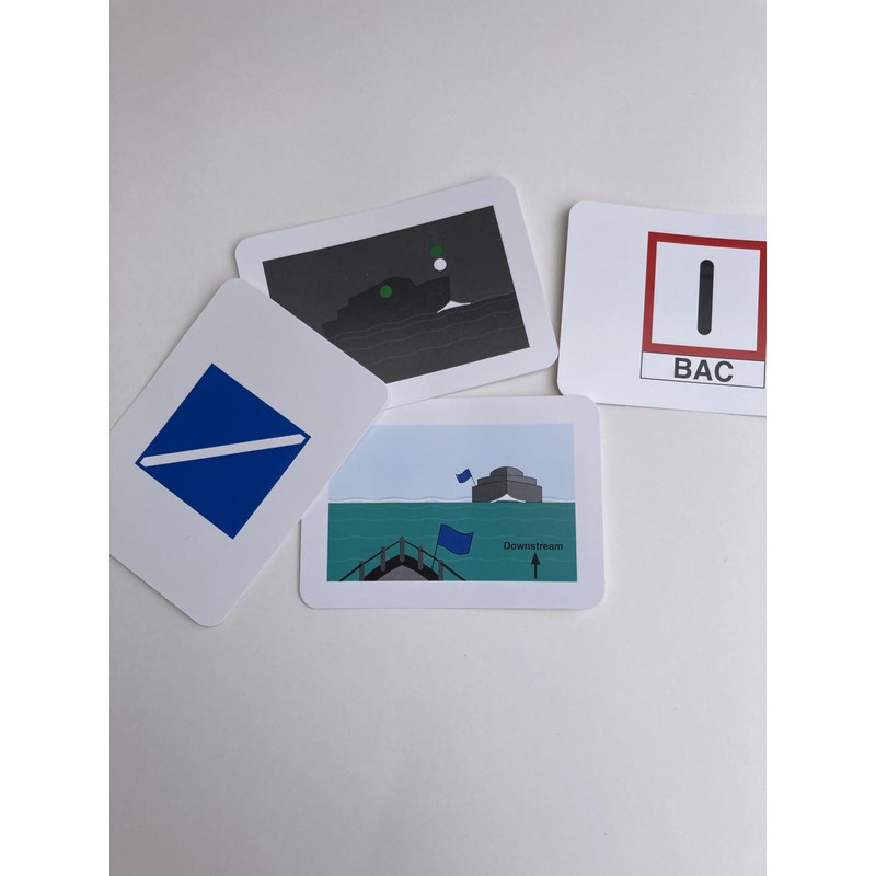 Marine Flip Cards CEVNI Signs Symbols & Lights - Marine