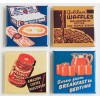 Breakfast FRIDGE MAGNET Set (2 x 2 inches) orange juice