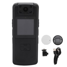 Portable Video Recorder Clip On 1080P Pocket Video Recorder Night Vision Pocket Camcorder with 180 Degree Rotatable Lens for Law Enforcement