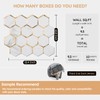 Diflart Peel and Stick Kitchen Backsplash Tiles Gold and White