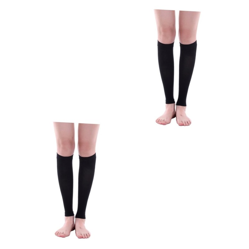 Baluue 2pairs Women Compression Socks Grip for Flying Slimming Calf