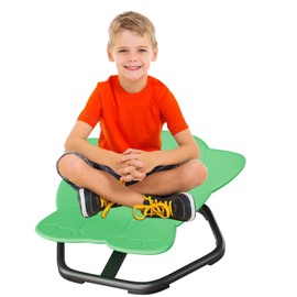 Detskehrcky Sensory Spinning Chair for Kids, Swivel Wobble Chair for Autism and Sensory Play, Sit and Spin Toy, Elephant Shape, Deep Green
