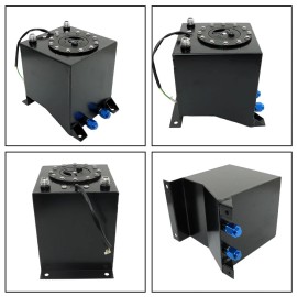 Fuel Cell Gas Tank Level Sender Racing/Drift Black Aluminum 2.5 Gallon Coated