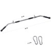 plzzree 48'' LAT Pull Down Bar: Rotating Double Hooks for