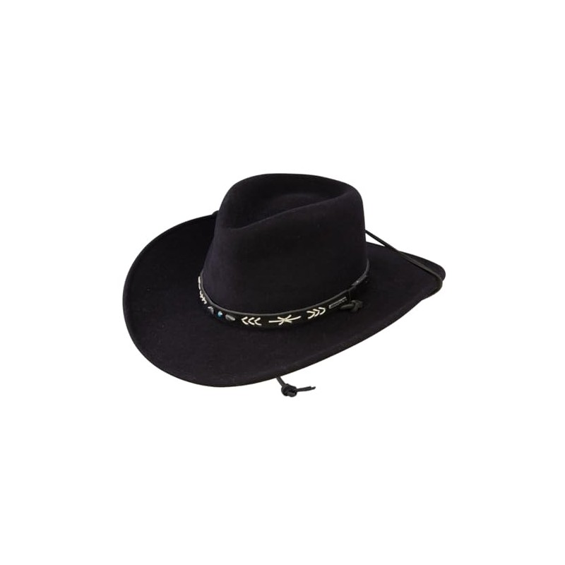 Stetson Men's Santa Fe Crushable Wool Hat (Black, Large)