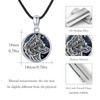 REDSUN Wolf Locket Chain 925 Sterling Silver Photo Amulet Medallion
