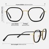 Zeelool Glasses Frames for Women Stylish Geometric Eyeglasses with Clear