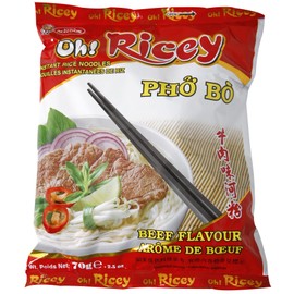 Oh! Ricey Instant Rice Noodle Pho Bo Soup (Beef Flavor) - 2.5oz (Case of 24)