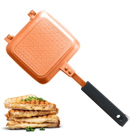 Toasted Sandwich Maker - Panini Press or Grilled Cheese Maker - Stove Top Toastie Non-Stick Ideal for Indoors and Outdoors by Jean Patrique