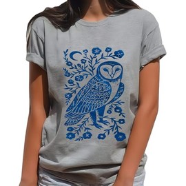 Women Vintage Boho Floral Wildflowers Tshirts Girls Graphic Tees Short Sleeve Tops(M,grey-2-001)