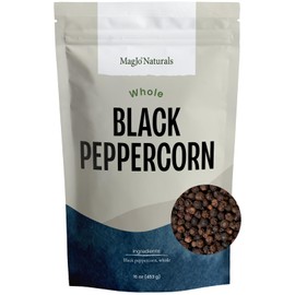 MagJo Naturals Black Peppercorn (whole), Exclusive Cambodian Memot Black Pepper