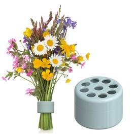 Spiral Ikebana Stem Holder, DIY Bouquet Twister Flower Arrangement Holder,Spiral Stem Holder for Vases,Spiral Flower Stem Holder,Stem Holder of Wedding Home Romantic Decor(Green, Small)