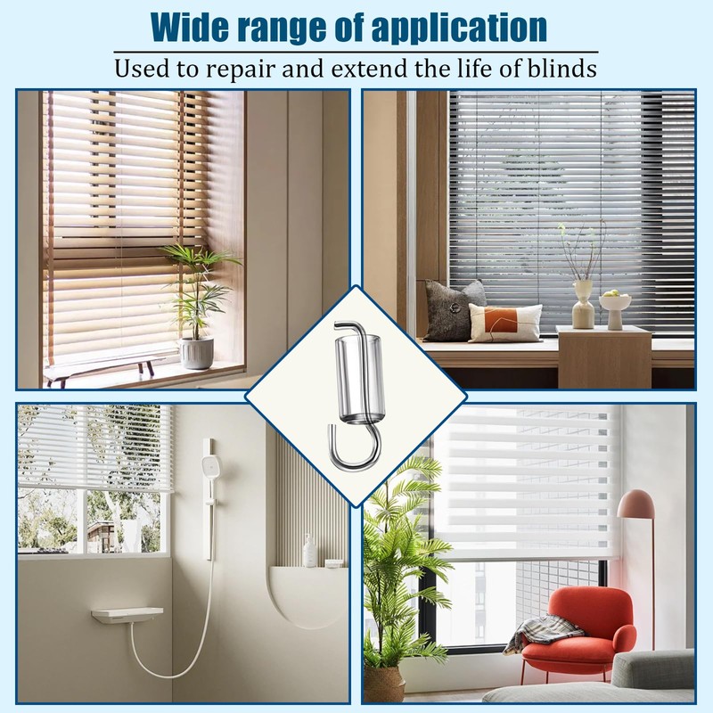 Sgphrzlt 8 Set Blind Wand Replacement Hook and Sleeve, Tilt