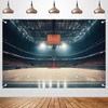 Basketball Spotlight Court Scene Photography Backdrop Banner - Studio Shooting