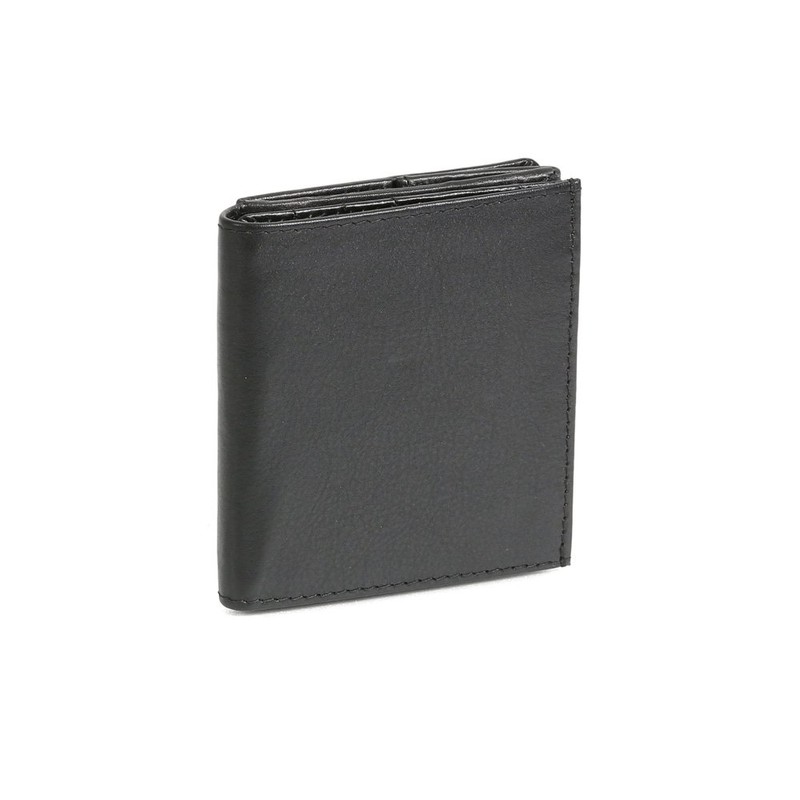 Leather Boxed Style wallet LEAS, black - ''LEAS Special Edition''
