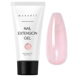 Makartt Poly Nail Gel-50ML Gel Builder-Dazzling Pink Color for Nail Extension Strengthener 3D Diy,Resistent Hard Gel Manicure Nail Art Home-Pink Flare Nail Care Nail Polish Salon Flawless:_Rebel-Pink