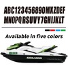 QuickMarine 4 Sets 3" Marine Alpha-Numeric Registration Numbers and Letters