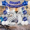 Pargleev 21st Birthday Decorations for Boys Girls, 16in Number 21