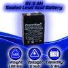 PowerStar® 6V 4AH for (SBS640) Maintenance-free Battery - 2 Year