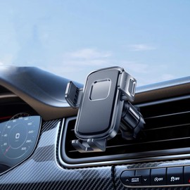 LEVIENY【2025 Latest Evolution【Newly Developed Metal Hooks】 car Phone Holder Car Mount, Easy to Install, Free to Adjust Smartphone Stand Car Smartphone Stand【Black】