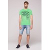 Camp David Mens Puff-Print Electric Green M T-Shirt, Green