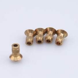 AC PERFORMANCE Brass Inverted Flare Insert for Concave Seat, Suit for -3 AN / -4 AN Stainless Brake Fittings, Pack of 5