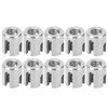 10Pcs Cross Cable Clamp Stainless Steel Wire Railing Clamp Fastener