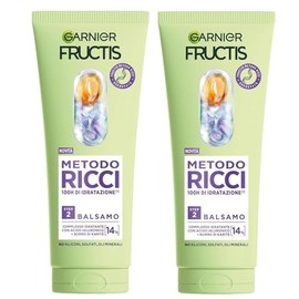 Garnier Fructis Metodo Ricci Balsamo Idratante 100H, Step 2, con Acido Ialuronico 14% e Burro di Karité, Senza Siliconi, 200 ml (2)