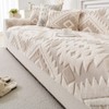 XSlive Boho Plush Couch Covers for Sofa Washable, Fuzzy Soft